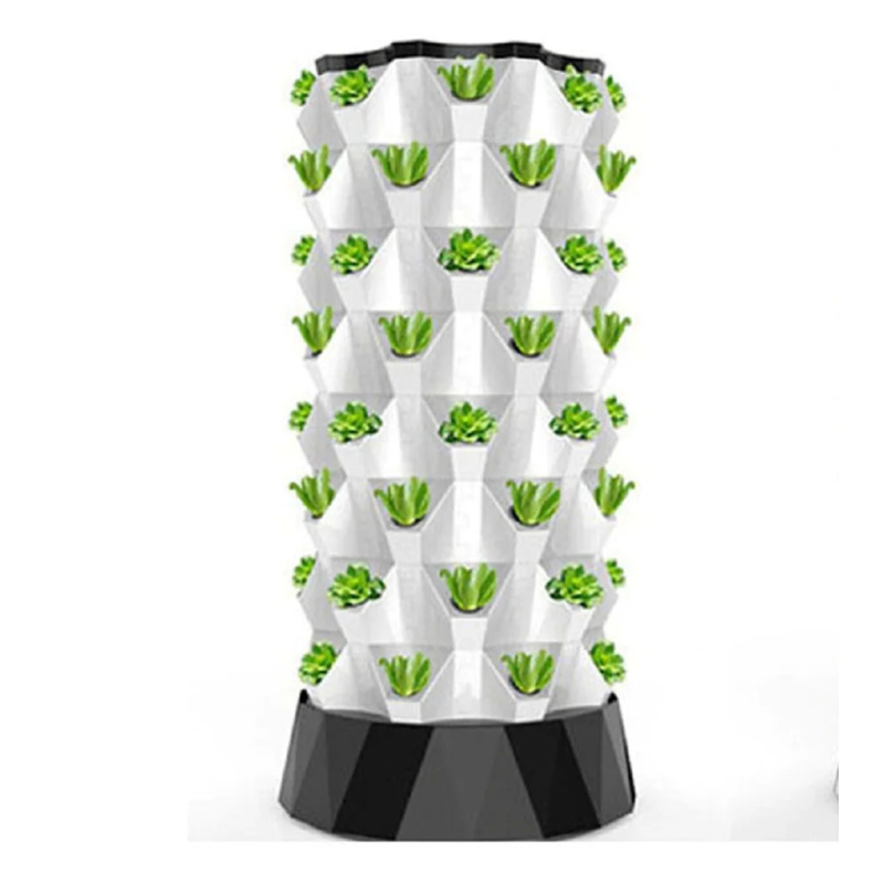 Vertical Planter Tower - Menara Tanam Vertikal, Sistem Hidroponik Nanas,