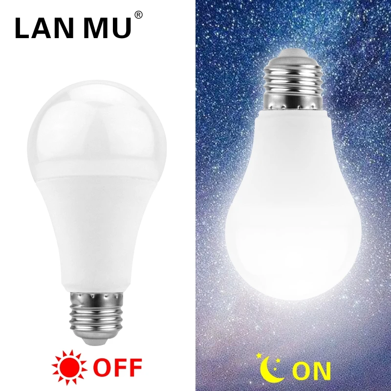 Smart Garden Led Lights - E27 Bohlam Lampu Sensor Senja Hingga