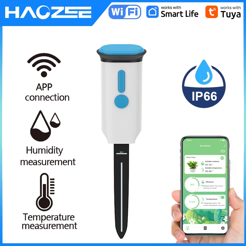 Smart Soil Sensor - Haozee Tuya Detektor Sensor Kelembapan Tanah