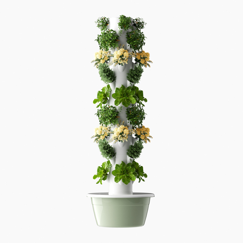 Vertical Planter Tower - Menara Hidroponik Vertikal Penanam Sayuran Pintar