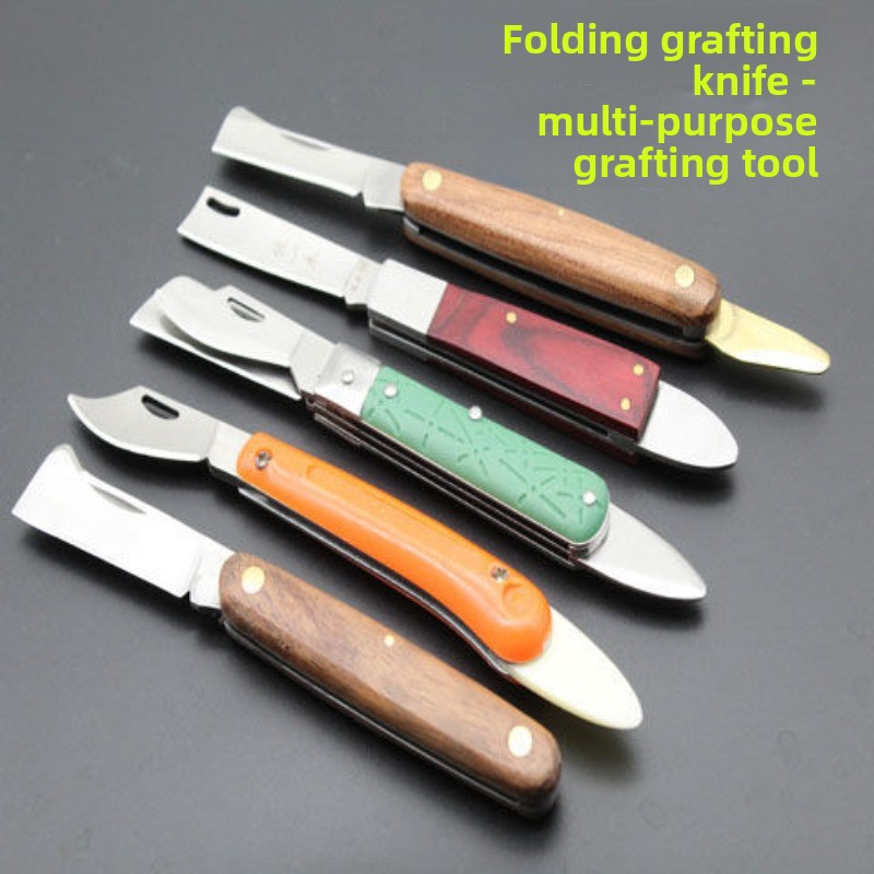 Smart Garden Edging - Pisau Cangkok Dua Bilah Multifungsi Baja