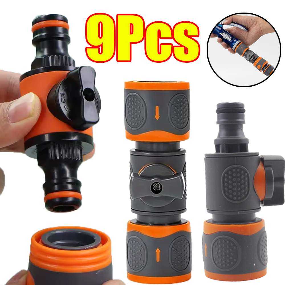 Smart Garden Hose Valve - 1-9 Buah Adaptor Sambungan Cepat Selang