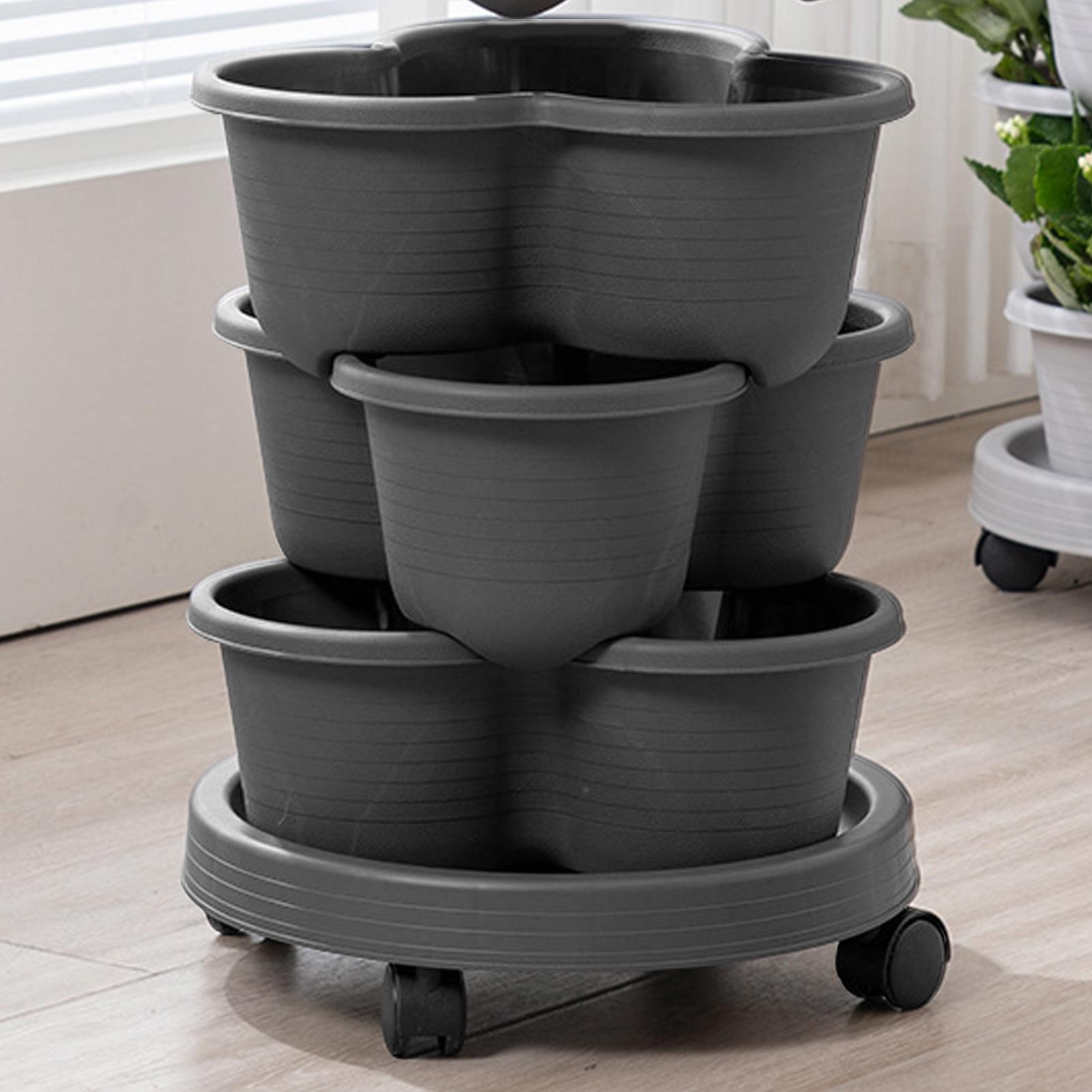 Vertical Planter Tower - Menara Kebun Vertikal Bertingkat, Pot Sayuran