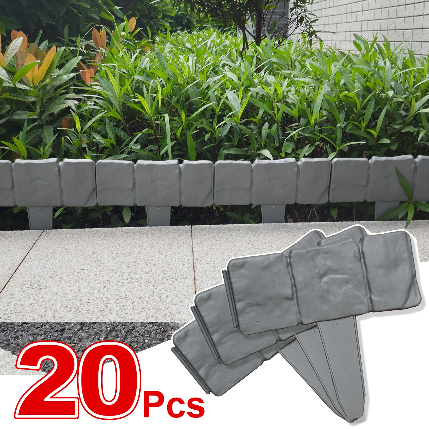 Smart Garden Edging - 20/10 Buah Perbatasan Tepi Taman Plastik,