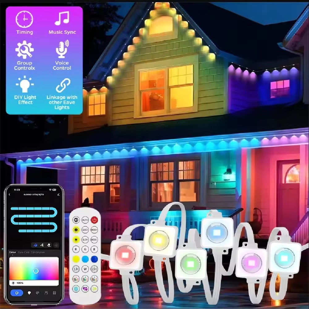 Smart Garden Diy - Lampu Atap Pintar RGBIC 15M/30M/45M/60M/90M dengan