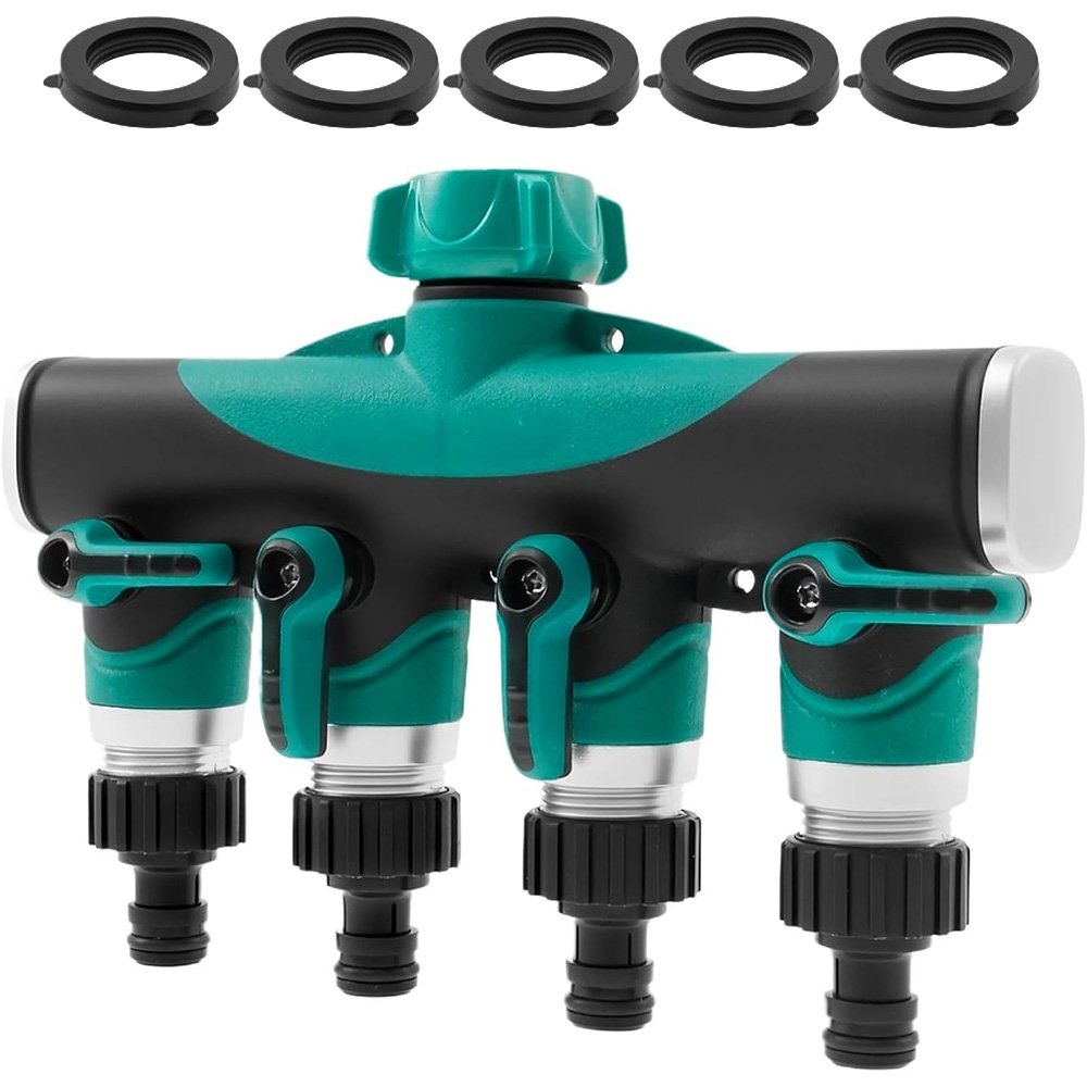 Smart Garden Hose Valve - Pembagi Keran Logam Tugas Berat 4