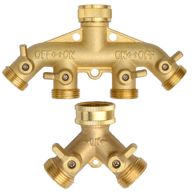 Tugas berat kuningan 1-2-4 car - Smart Garden Hose Valve ulasan dan harga