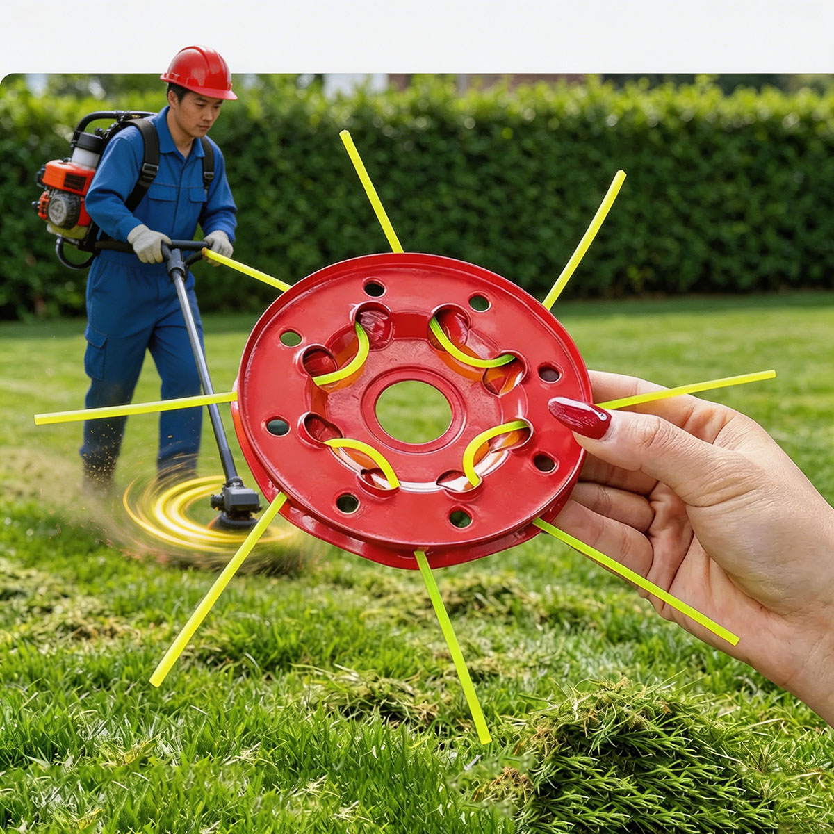 Kepala Pemotong Rumput Besi 8  - Smart Garden Edging ulasan dan harga