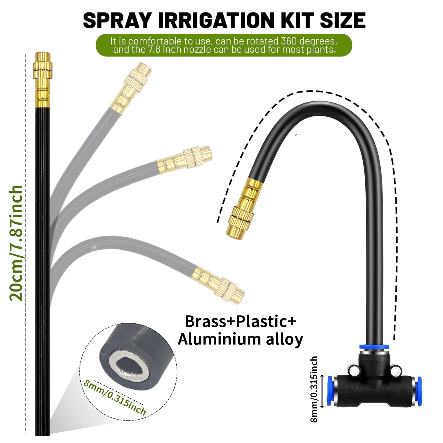 Kit Penyemprot Selang PE 5/8mm - Smart Garden Hose ulasan dan harga