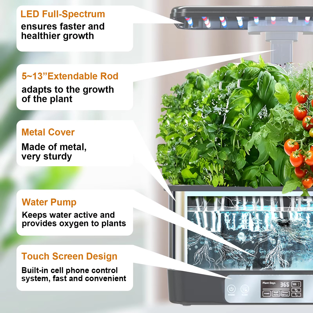 Sistem Pertanian Hidroponik Da - Smart Garden Led Lights ulasan dan harga