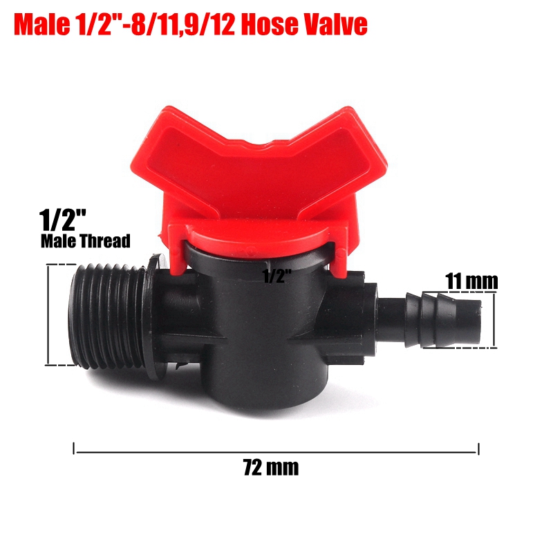 3 Pcs Mini Ball Valve 1/2 