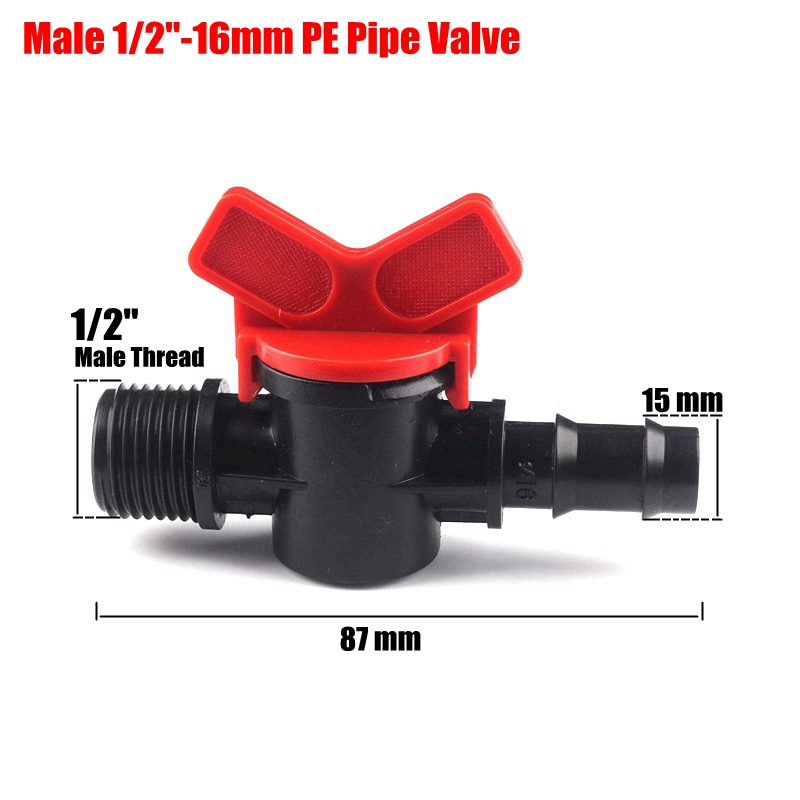 3 Pcs Mini Ball Valve 1/2 