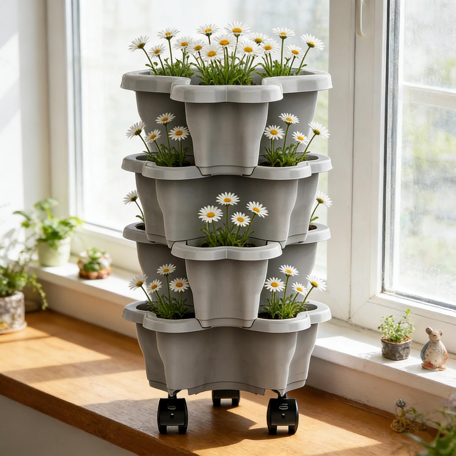 Pot Tanam Vertikal Bertingkat  - Vertical Planter Tower ulasan dan harga