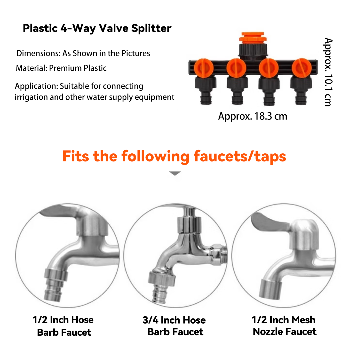 1 Masuk 4 Keluar 5-Arah Pembag - Smart Garden Hose Valve ulasan dan harga