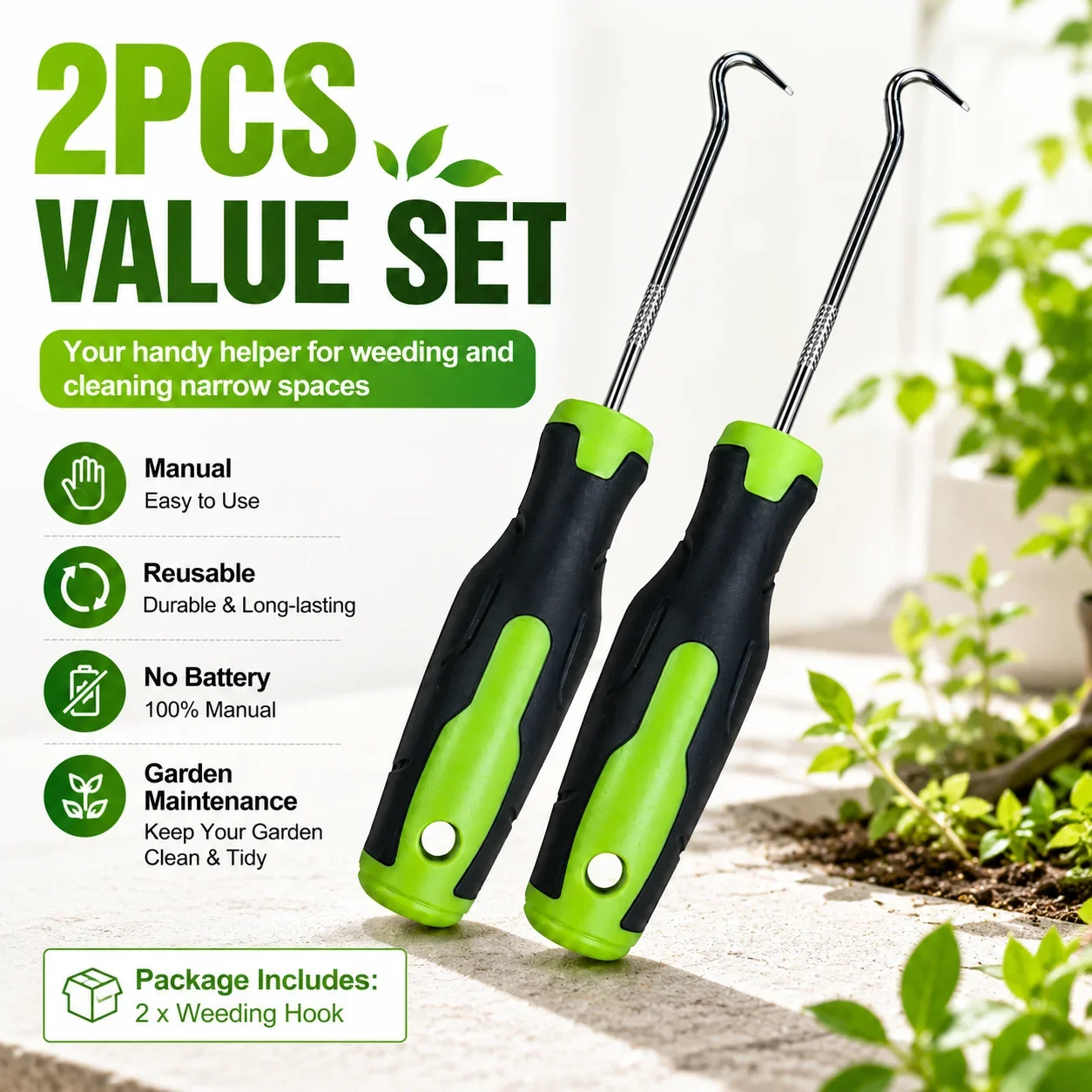 2 Buah Alat Penghilang Gulma M - Smart Garden Edging ulasan dan harga