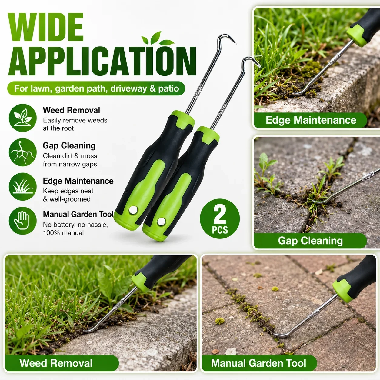2 Buah Alat Penghilang Gulma M - Smart Garden Edging ulasan dan harga