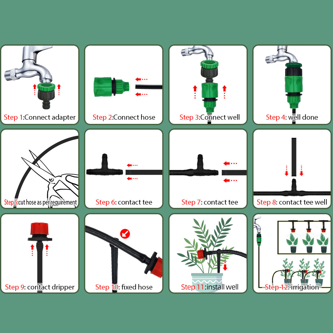 Rumah kaca 15M-30M DIY sistem  - Smart Garden Auk ulasan dan harga