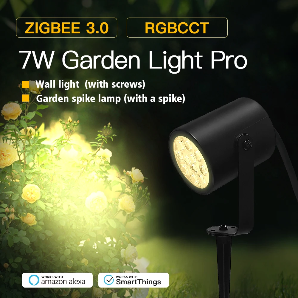 GLEDOPTO Zigbee 3.0 7W Lampu D - Smart Garden Led Lights ulasan dan harga
