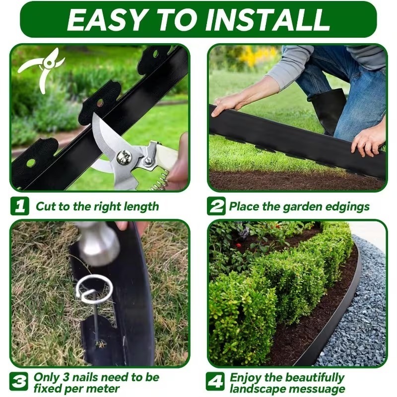 Pembatas Taman Batu Bentuk L 5 - Smart Garden Edging ulasan dan harga