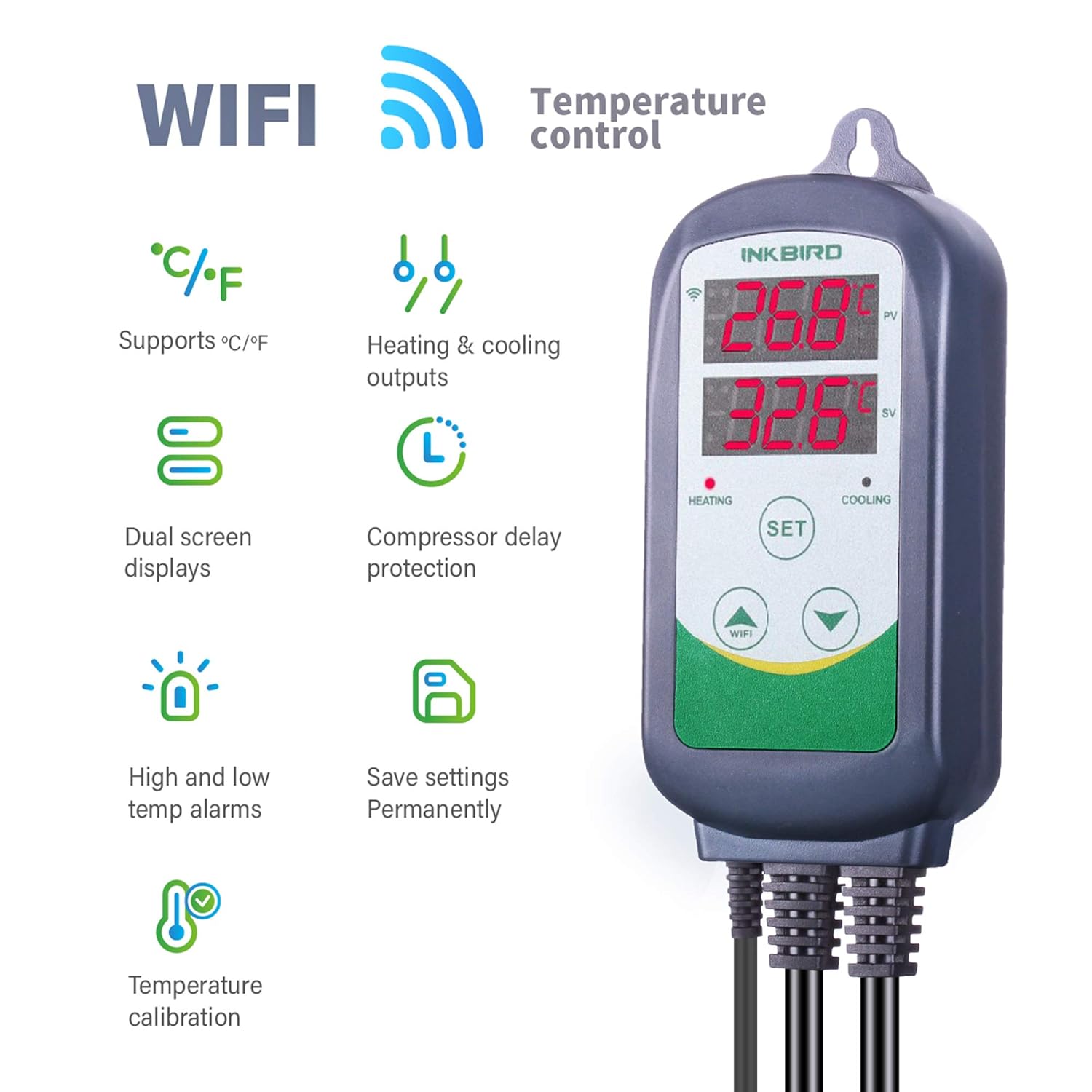 INKBIRD ITC-308-WiFi pengontro - Smart Garden Greenhouse ulasan dan harga