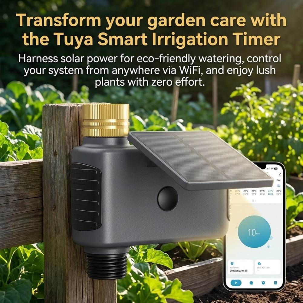 Timer Irigasi Tenaga Surya WiF - Smart Garden Greenhouse ulasan dan harga