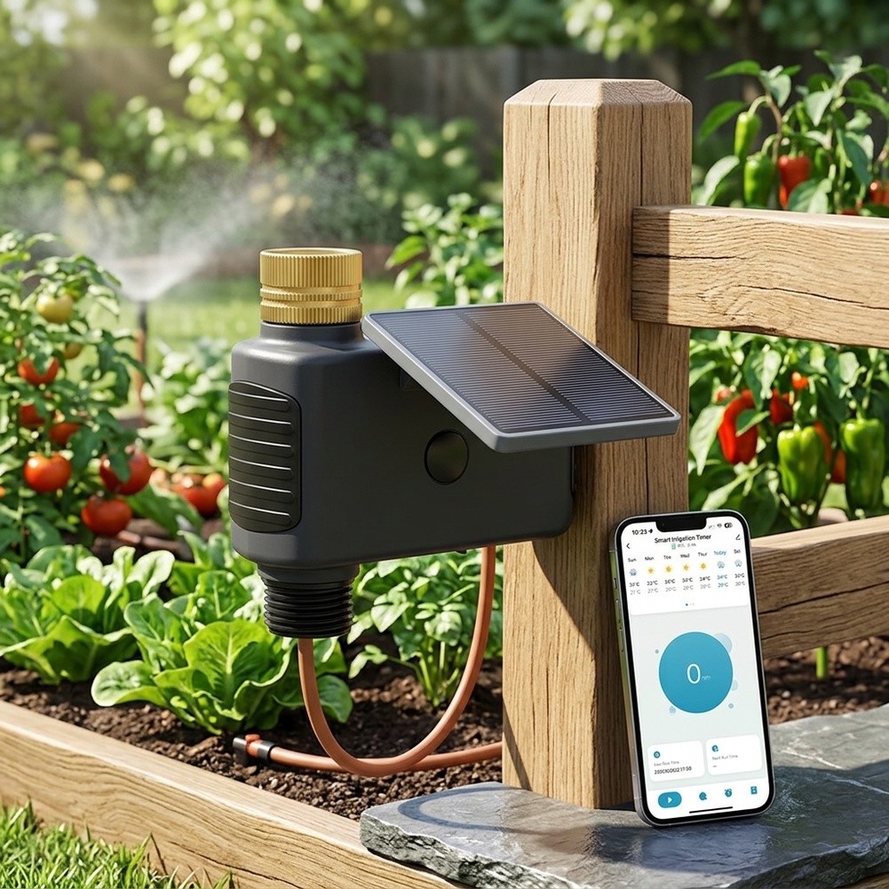 Timer Irigasi Tenaga Surya WiF - Smart Garden Greenhouse ulasan dan harga