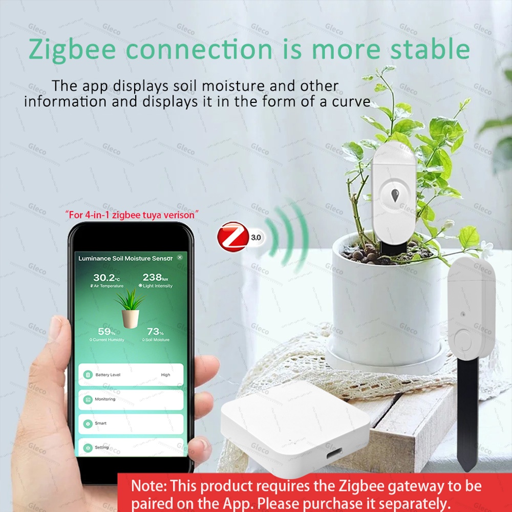 Zigbee Sensor Kelembapan Tanah - Smart Soil Sensor ulasan dan harga