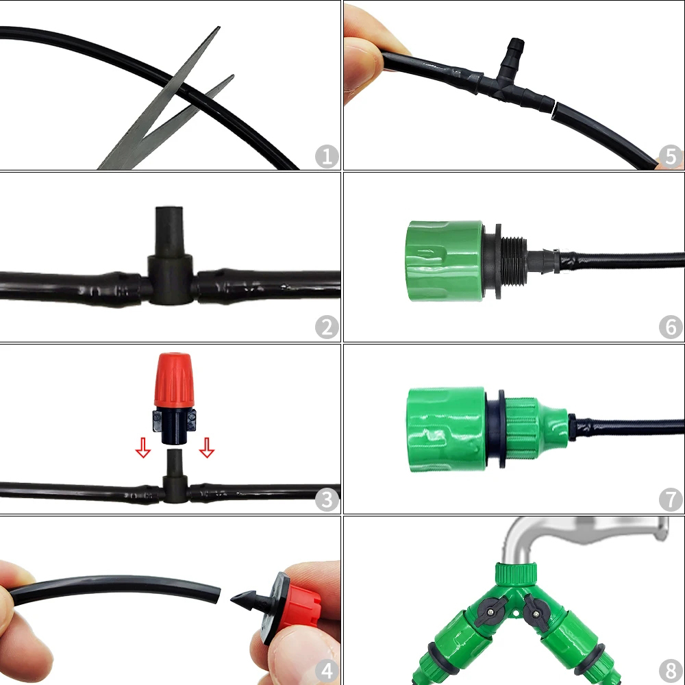 148pcs/set Kit Penyiraman Otom - Smart Garden Auk ulasan dan harga