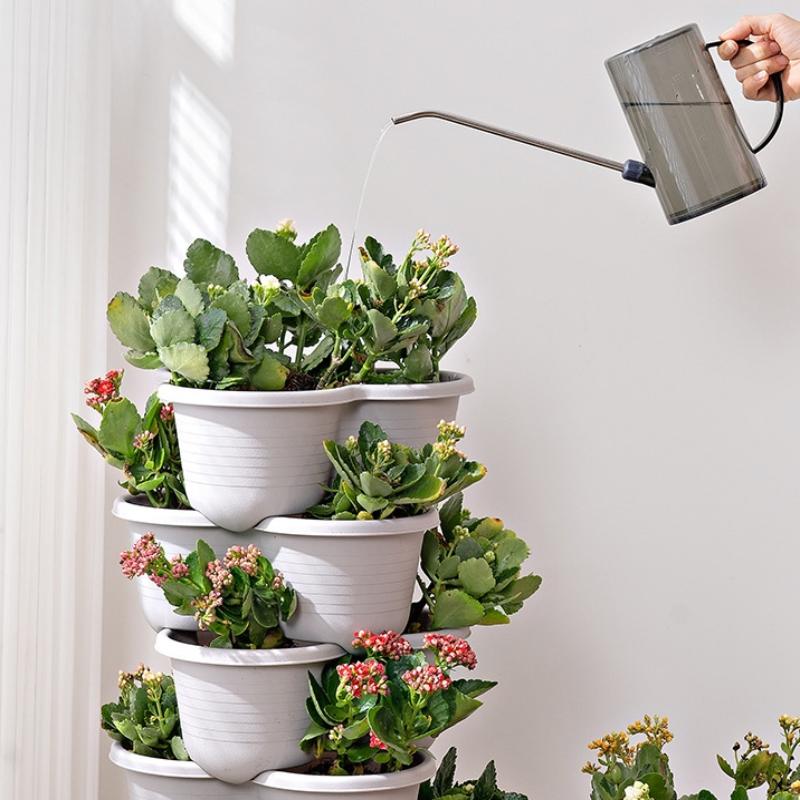 Pot Bunga Plastik Bertingkat V - Vertical Planter Tower ulasan dan harga