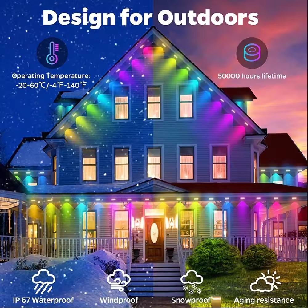 Lampu Atap Pintar RGBIC 15M/30 - Smart Garden Diy ulasan dan harga