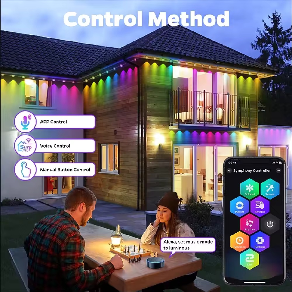 Lampu Atap Pintar RGBIC 15M/30 - Smart Garden Diy ulasan dan harga