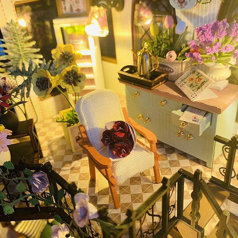 Rumah boneka kayu DIY Model ta - Smart Garden Diy ulasan dan harga