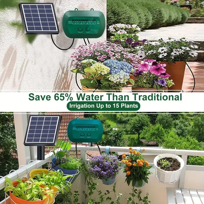 Kit irigasi cerdas tenaga sury - Smart Garden Greenhouse ulasan dan harga