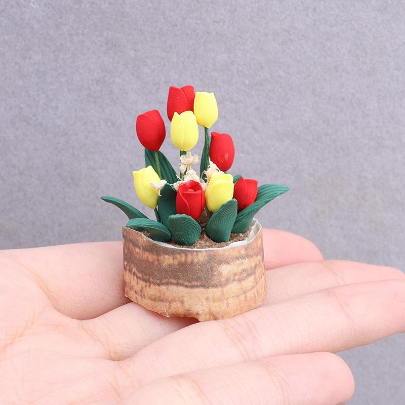 2 Pot Bunga Tulip Mini Realist - Smart Garden Diy ulasan dan harga