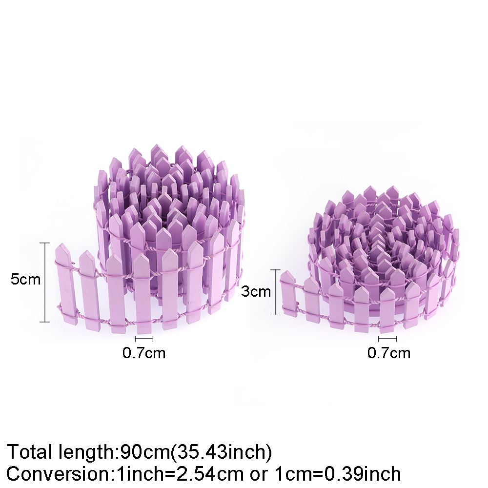 90*3Cm/5Cm Mini Pagar Kayu DIY - Smart Garden Diy ulasan dan harga