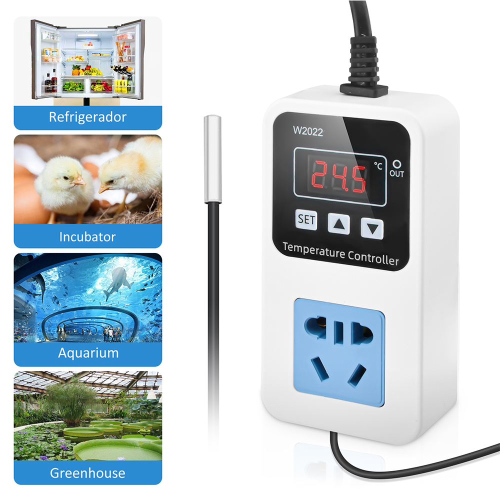 W2022 pengontrol suhu 110-220V - Smart Garden Greenhouse ulasan dan harga