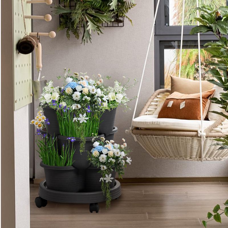 4 Buah/Set Menara Penanam Tama - Vertical Planter Tower ulasan dan harga