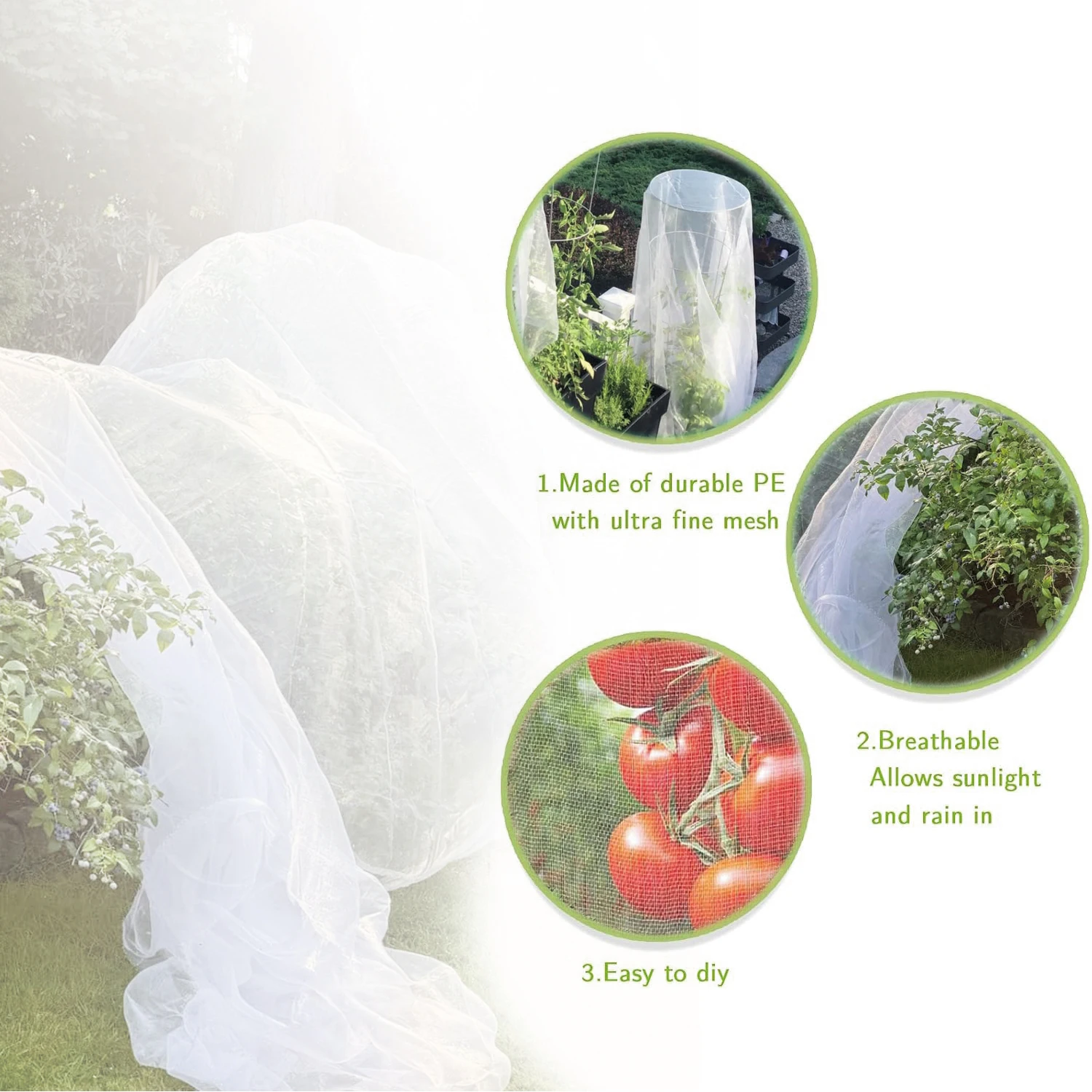 Jaring Pelindung Serangga Tana - Smart Garden Greenhouse ulasan dan harga
