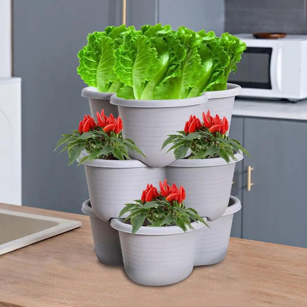 Pot Bunga Bertumpuk Vertikal M - Vertical Planter Tower ulasan dan harga