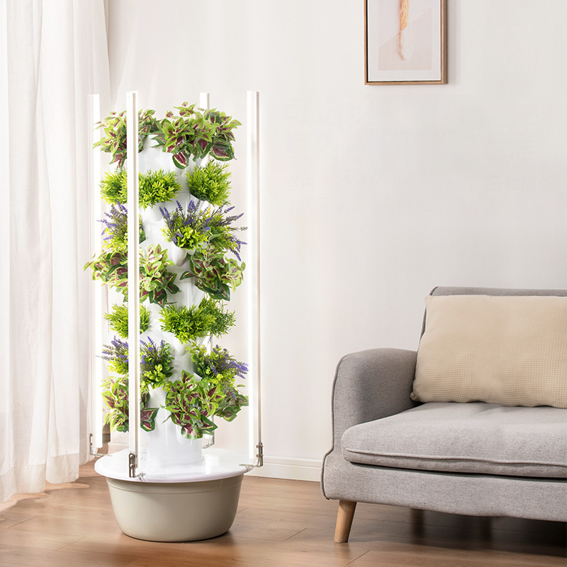 Dengan Led Lampu Tumbuh Pohon  - Vertical Planter Tower ulasan dan harga