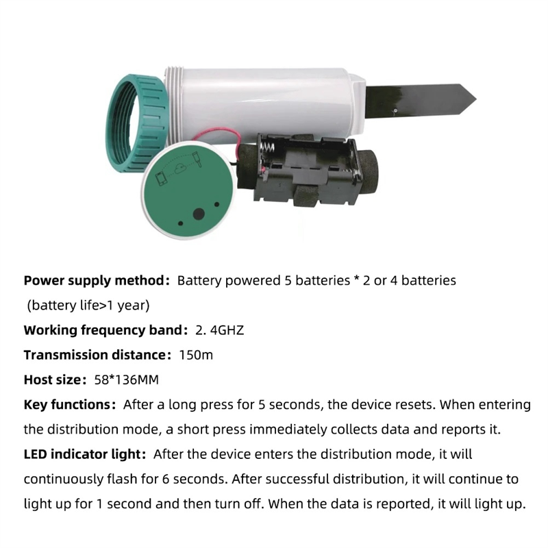 Zigbee Smart 4 In 1 Penguji Ta - Smart Soil Sensor ulasan dan harga